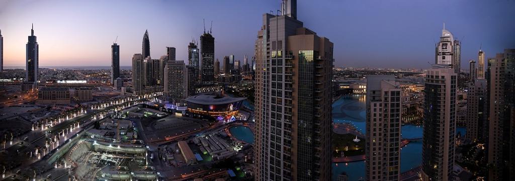 Downtown Apartments With Fountain And Burj Khalifa View Дубай Экстерьер фото