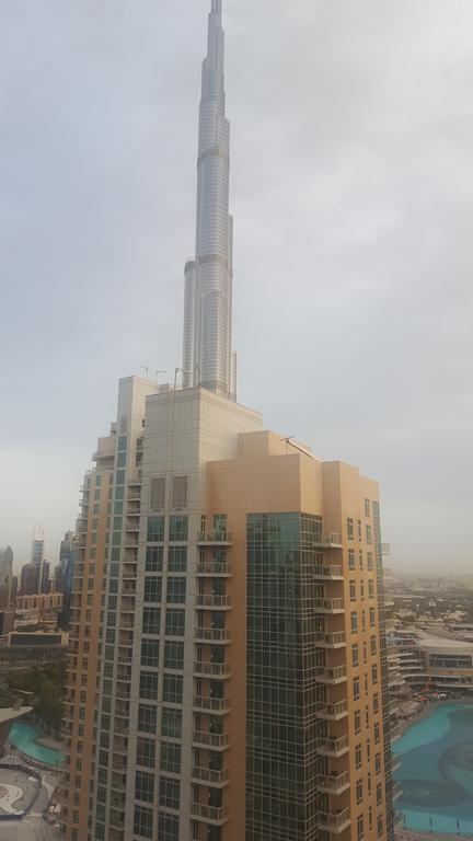 Downtown Apartments With Fountain And Burj Khalifa View Дубай Экстерьер фото